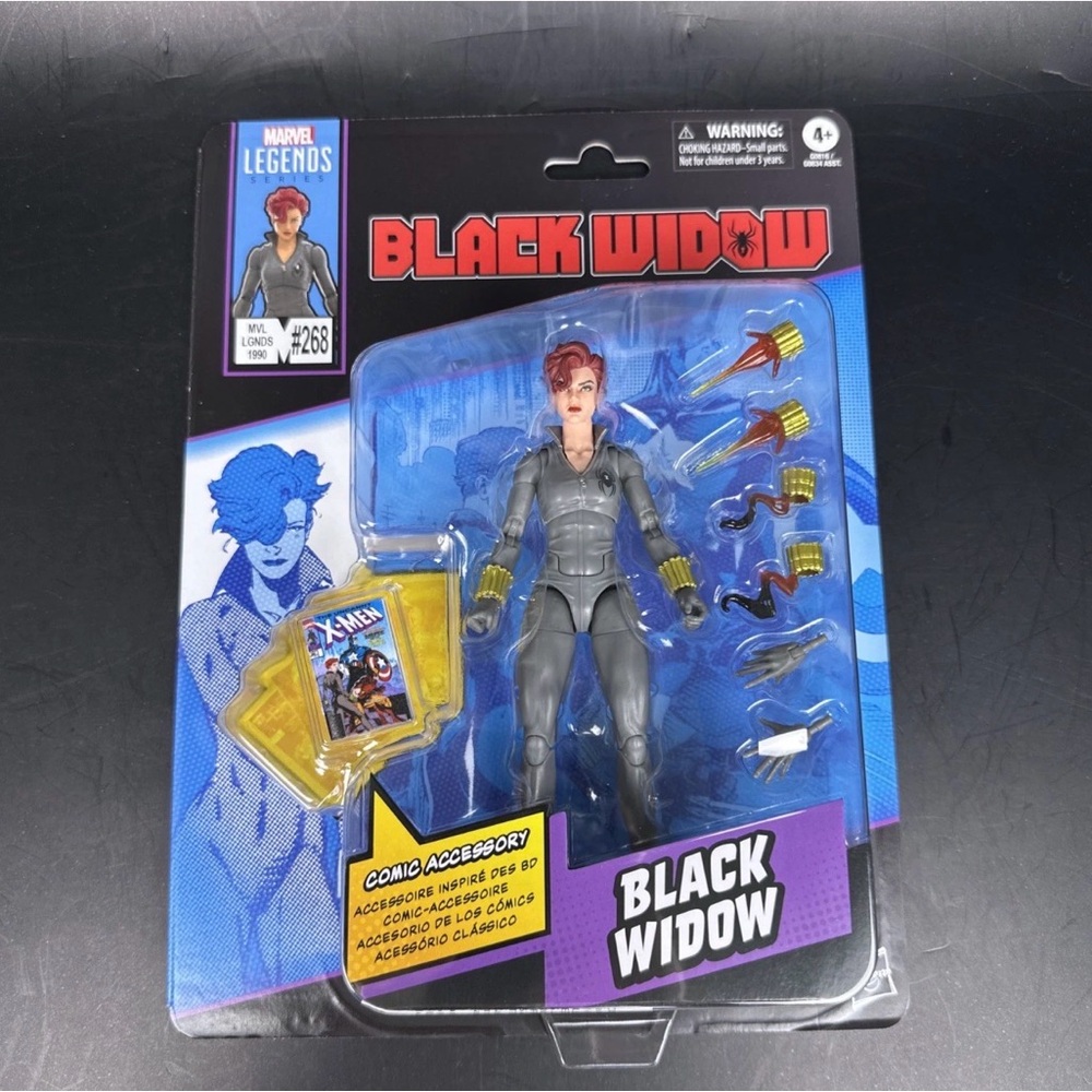 The Uncanny X-Men #268 Marvel Legends Black Widow Action Figure 6"